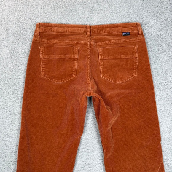 Patagonia Womens Organic Cotton Corduroy Pant Burnt Orange 28 Short Straight Leg - Picture 4 of 10